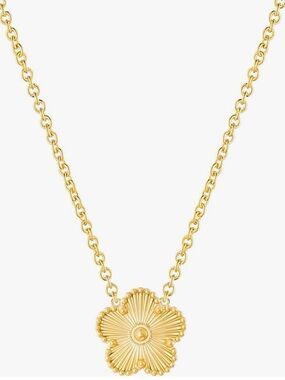 Gold Plated Clover Pendant Necklace - Women Jewelry